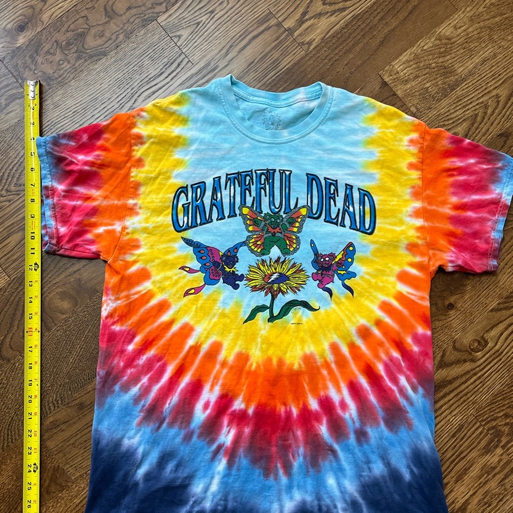 Y2K Sundog Grateful Dead Tie-Dye vintage T-Shirt - Multicolor 2sided design - Picture 2 of 6